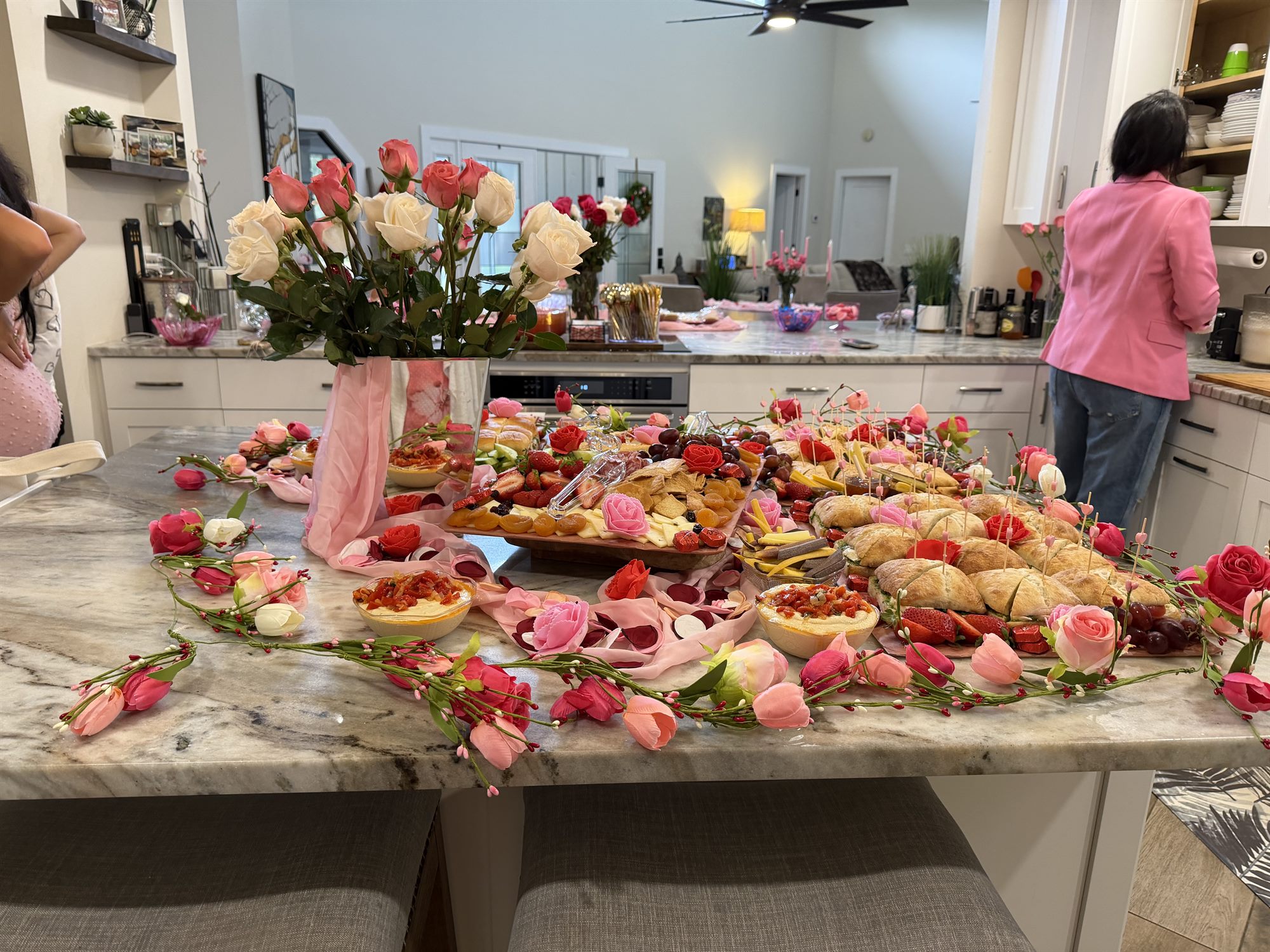 A lavish charcuterie grazing spread by Ari's Savory Bites